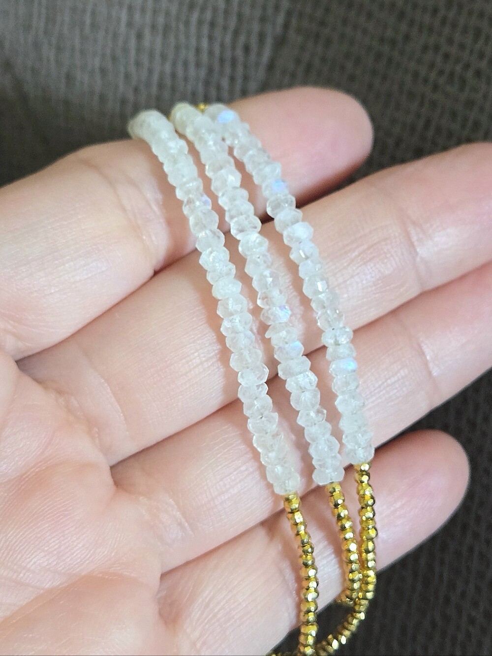 Convertible Moonstone🌙Necklace/Wrap Bracelet - NWOT - Picture 3 of 16